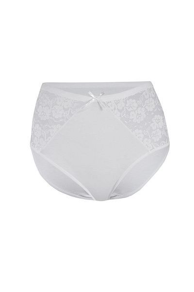 YILDIZ 12 Τεμάχια Lycra Lace Ψηλόμεσο Εσωρούχο Λευκό 3830