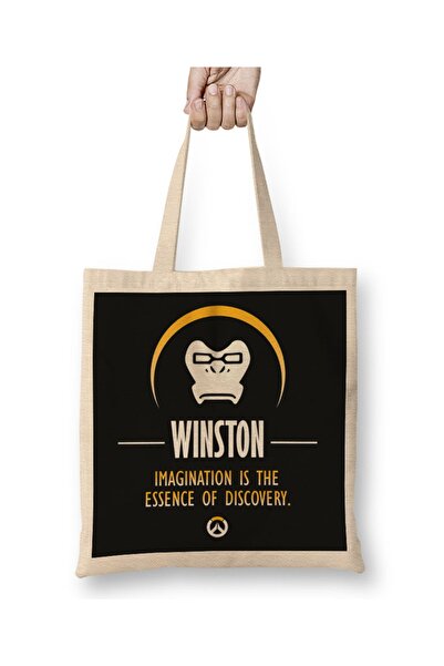 Baskı Dükkanı Vinston Mašta je suština otkrića Overwatch tkanina Torba duga S...