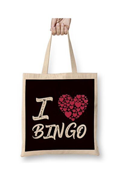 Baskı Dükkanı Volim bingo kockanje srećna igra igrač kockarski poklon tkanina...