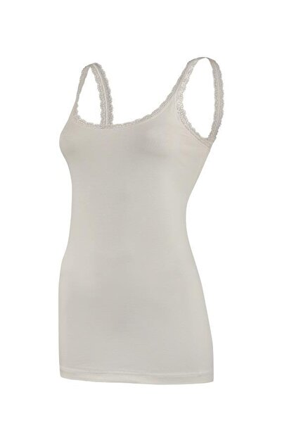 YILDIZ 6 штук тонких мереживних майок з лікрами, екрю 2272