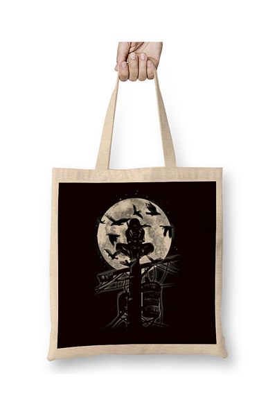 Baskı Dükkanı Moonlight Night υφασμάτινη τσάντα με μακριά λαβή