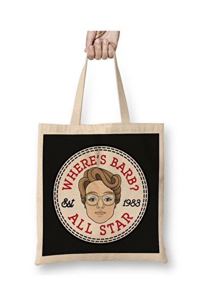 Baskı Dükkanı Stranger Things Barb All Star Logo Torba Torba Duga Sa ručkom