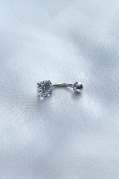Toptan Bulurum 316L Surgical Steel Zircon Stone Navel Piercing - Bj-Pr1104
