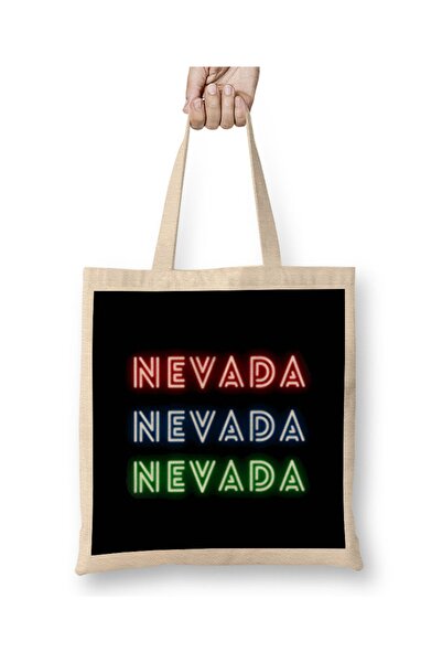 Baskı Dükkanı حقيبة قماش بمقبض طويل