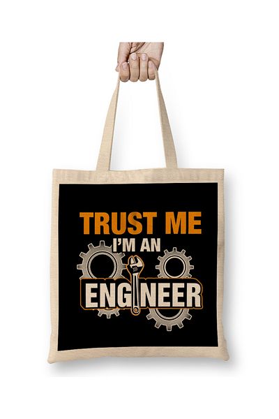Baskı Dükkanı I Am A Mechanical Engineer 02 υφασμάτινη τσάντα με μακριά λαβή