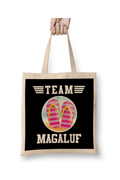 Baskı Dükkanı Team Magaluf platnene papuče Torba duge Sa ručkom