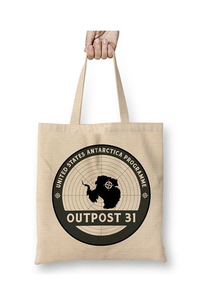 Baskı Dükkanı The Thing Outpost 31 υφασμάτινη τσάντα με μακριά λαβή