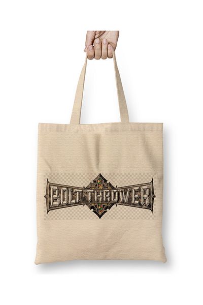 Baskı Dükkanı Λογότυπο Bolt Thrower 01 υφασμάτινη τσάντα με μακριά λαβή
