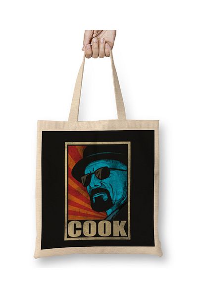 Baskı Dükkanı Υφασμάτινη τσάντα Breaking Bad Cook με μακριά λαβή