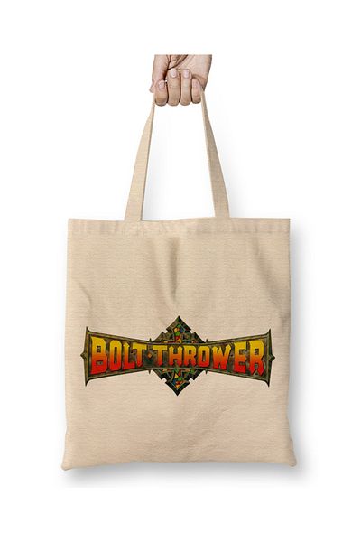 Baskı Dükkanı Λογότυπο Bolt Thrower 03 υφασμάτινη τσάντα με μακριά λαβή