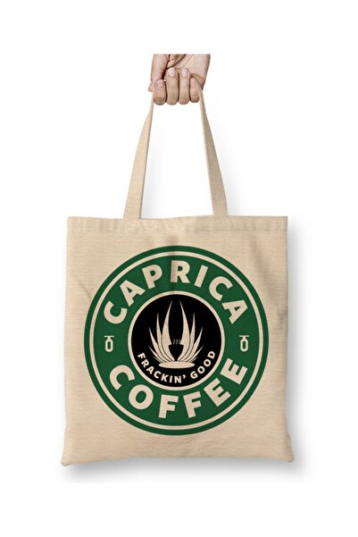 Baskı Dükkanı Caprica kafa, baš dobra, Battlestar Galactica, Starbucks torba ...
