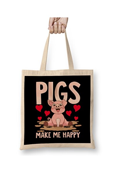 Baskı Dükkanı Αξιολάτρευτα γουρουνάκια με καθηλωτική χαρά μεταφέρουν την ευτυ...