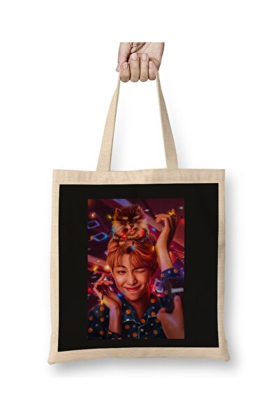 Baskı Dükkanı Bts Namjoon & Yeontan 01 Tkanina Torba Duga Sa ručkom