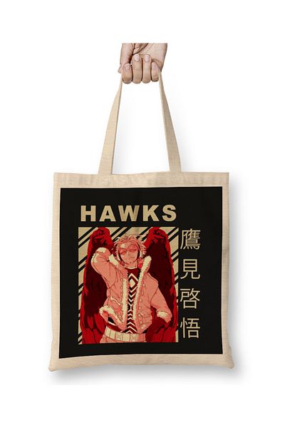 Baskı Dükkanı Hawks Vintage υφασμάτινη τσάντα με μακριά λαβή