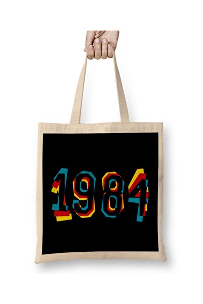 Baskı Dükkanı Obloge knjiga koje morate pročitati 1984 Tkanina Torba Dugačka ...