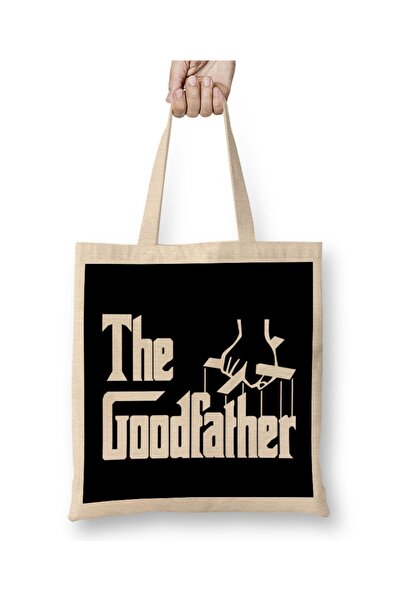 Baskı Dükkanı The Goodfather Godfather υφασμάτινη τσάντα με μακριά λαβή