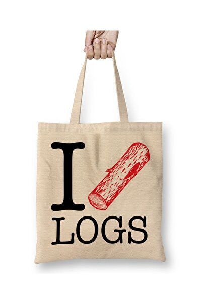 Baskı Dükkanı Twin Peaks volim Logs Cloth Torba Long Sa ručkom