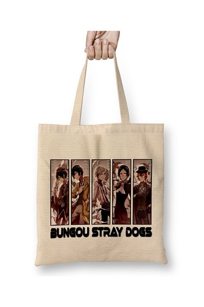 Baskı Dükkanı Υφασμάτινη τσάντα Bungou Stray Dogs με μακριά λαβή