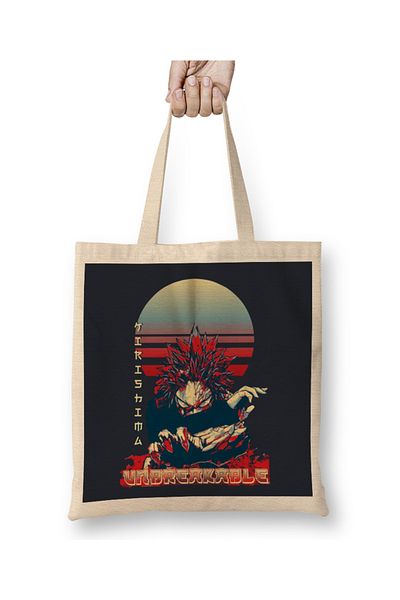 Baskı Dükkanı Υφασμάτινη τσάντα Kirishima My Hero Academia Kirishima Eijiro με μακριά λαβή