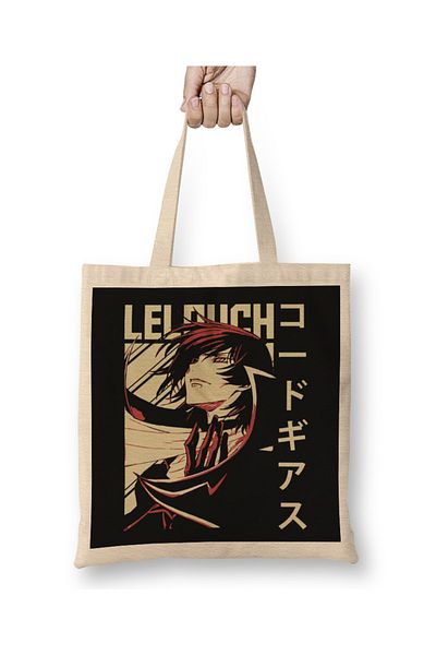 Baskı Dükkanı Code Geass Lelouch Vi Britannia 01 υφασμάτινη τσάντα μακριά λαβή