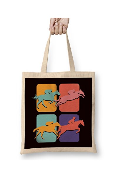 Baskı Dükkanı Retro pop art konjički sport jahanje vintage odjeća za dresuru ...