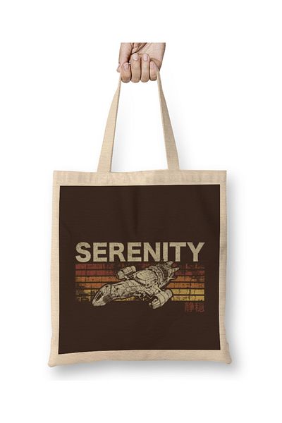Baskı Dükkanı Retro Serenity υφασμάτινη τσάντα με μακριά λαβή
