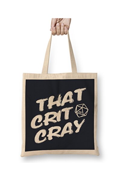 Baskı Dükkanı Dungeons And Dragons That Crit Cray Cloth Torba Long Sa ručkom