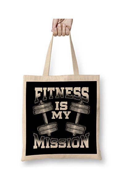 Baskı Dükkanı Fitnes je moja misija Motivisana odeća za teretanu za dizanje t...