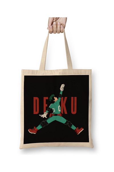 Baskı Dükkanı Υφασμάτινη τσάντα My Hero Academia Air Deku 01 με μακριά λαβή