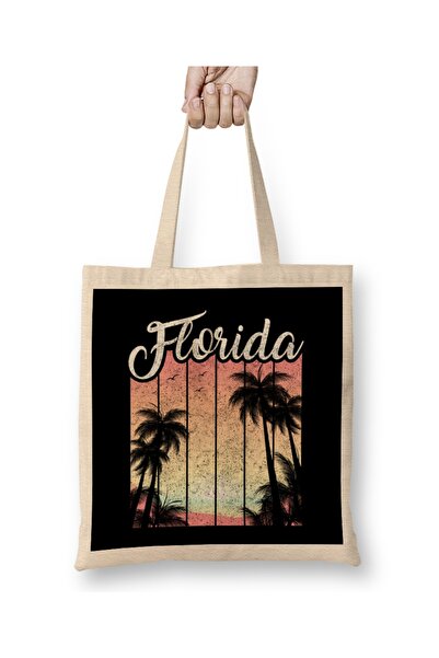 Baskı Dükkanı Retro Florida zove silueta, torba za odmor Torba duga Sa ručkom