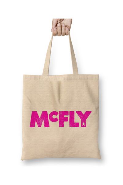 Baskı Dükkanı Mcfly logo tkanina Torba dugačka Sa ručkom