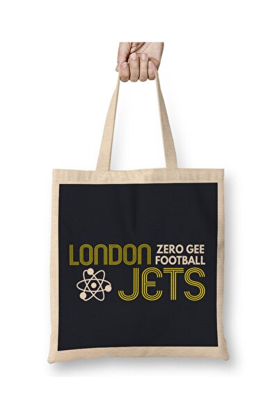 Baskı Dükkanı London Jets Zero Gravity Football Red Dwarf Tkanina Torba Dugač...
