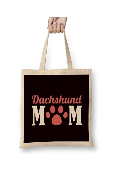 Baskı Dükkanı Mama jazavčara Šapa Štene Viner Kobasica Rasa psa Bezel Torba D...