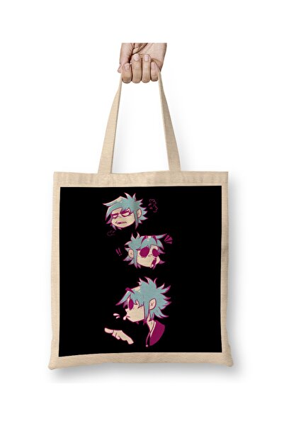 Baskı Dükkanı Gorillaz tkanina Torba duga Sa ručkom