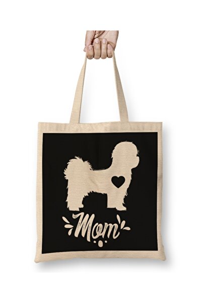 Baskı Dükkanı Shih Tzu pas mama poklon za Dan majki tkanina Torba duga Sa ručkom