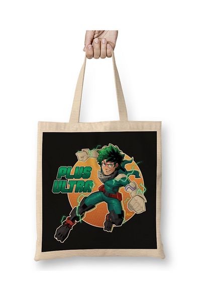 Baskı Dükkanı Υφασμάτινη τσάντα My Hero Academia Deku Plus Ultra με μακριά λαβή