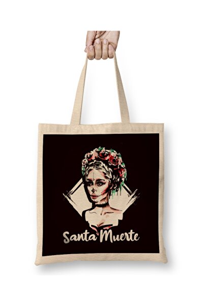 Baskı Dükkanı Santa Muerte ženska božanstva, satanska meksička šećerna lobanj...