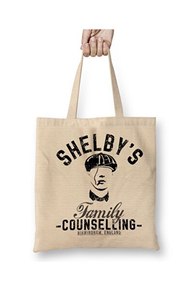 Baskı Dükkanı Shelby's Family Counseling Peaky Blinders Tkanina Torba Duga Sa...