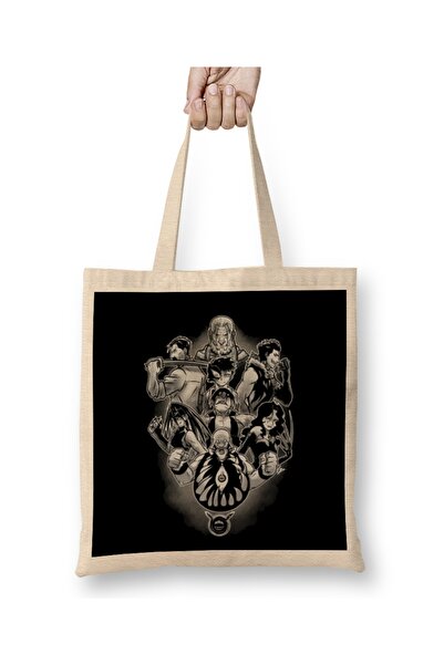 Baskı Dükkanı حقيبة حمل من فولميتال ألكيميست براذرز بيرث أوف هومونكولوس بمقبض...