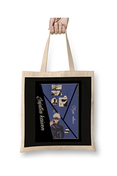 Baskı Dükkanı Gojo Satoru Jujutsu Kaisen Gojo Satoru Kolekcija Tkanina Torba ...