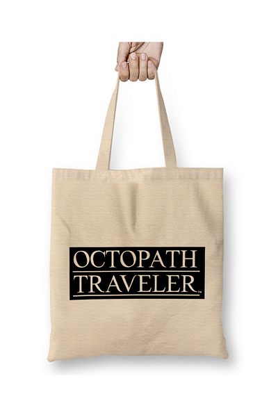 Baskı Dükkanı Octopath Traveler 01 υφασμάτινη τσάντα με μακριά λαβή