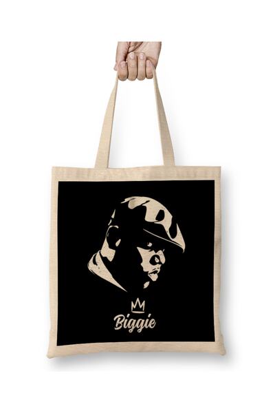 Baskı Dükkanı Biggie The Notorious Big Cloth Torba Dugačka Sa ručkom