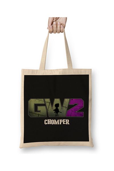 Baskı Dükkanı Υφασμάτινη τσάντα Proud Chomper Garden Warfare2 με μακριά λαβή