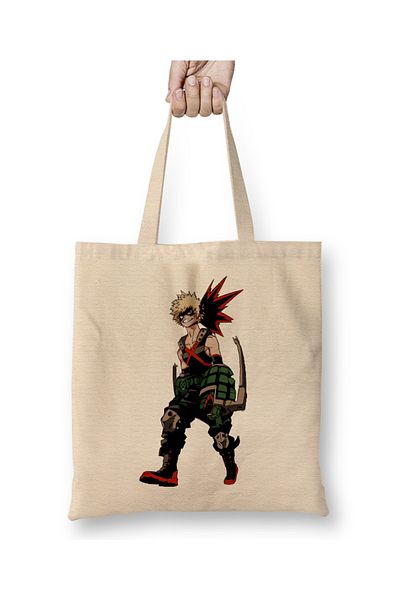 Baskı Dükkanı Bakugou Katsuki 01 υφασμάτινη τσάντα μακριά λαβή