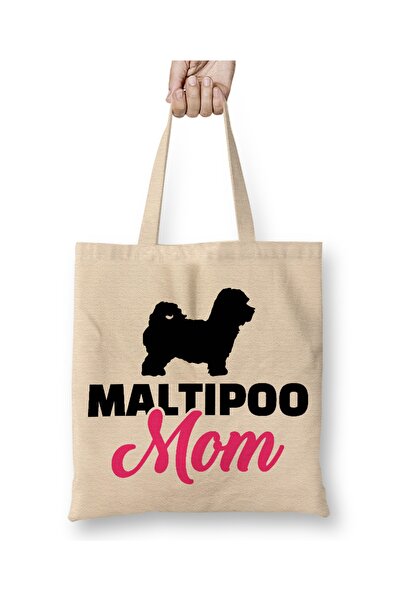 Baskı Dükkanı Maltipoo mama pelena Torba duga Sa ručkom
