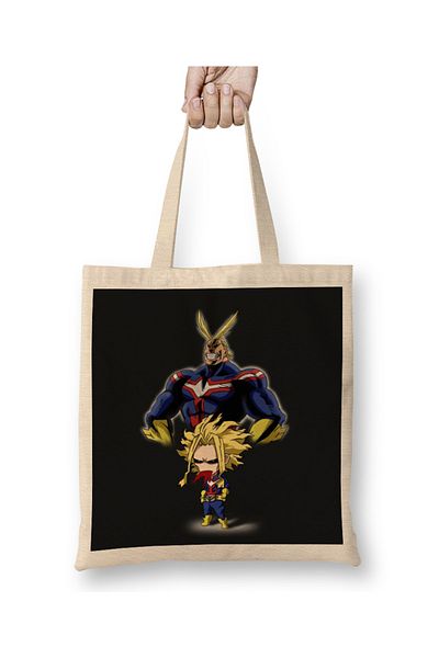Baskı Dükkanı Υφασμάτινη τσάντα My Hero Academia All Might με μακριά λαβή