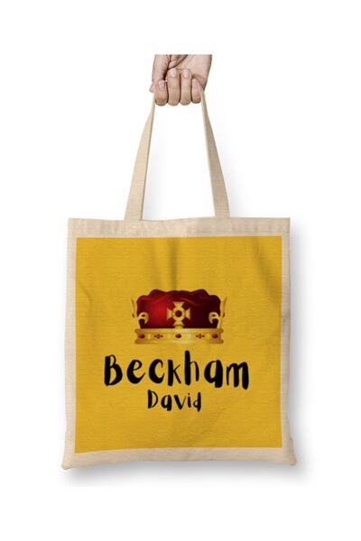 Baskı Dükkanı David Beckham tkanina Torba duga Sa ručkom