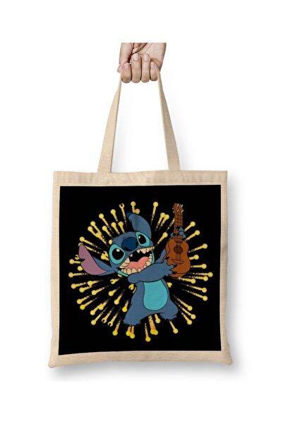 Baskı Dükkanı Happy Stitch 01 Tkanina Torba Duga Sa ručkom