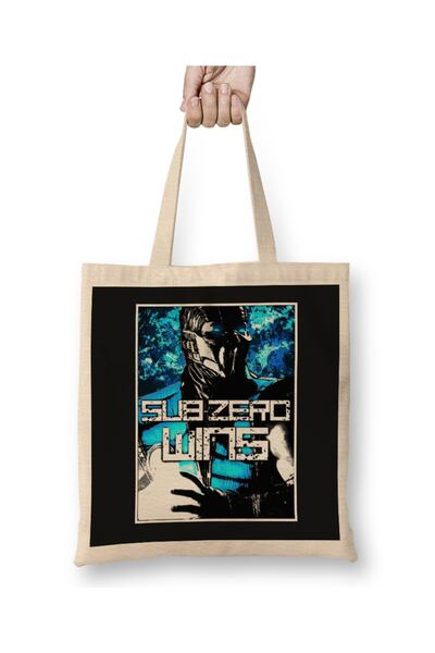Baskı Dükkanı Sub Zero osvaja besprekornu pobedu Fatality Cloth Torba Long Sa...