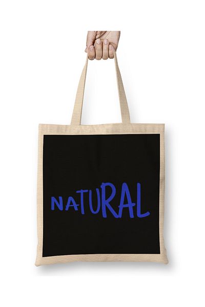 Baskı Dükkanı Natural You're Natural υφασμάτινη τσάντα με μακριά λαβή